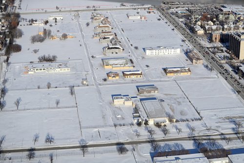 TREVOR HAGAN / WINNIPEG FREE PRESS
Aerial photographs of the Kapyong Barracks area located between River Heights and Tuxedo, Wednesday, December 27, 2017.