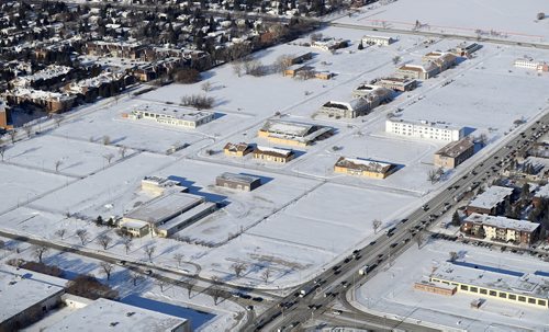 TREVOR HAGAN / WINNIPEG FREE PRESS
Aerial photographs of the Kapyong Barracks area located between River Heights and Tuxedo, Wednesday, December 27, 2017.