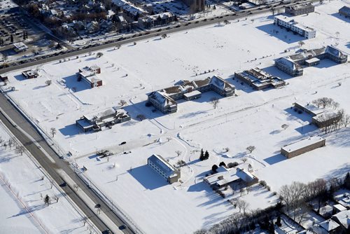 TREVOR HAGAN / WINNIPEG FREE PRESS
Aerial photographs of the Kapyong Barracks area located between River Heights and Tuxedo, Wednesday, December 27, 2017.