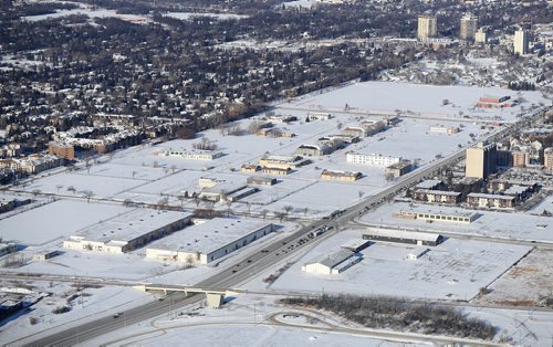 TREVOR HAGAN / WINNIPEG FREE PRESS
Aerial photographs of the Kapyong Barracks area located between River Heights and Tuxedo, Wednesday, December 27, 2017.