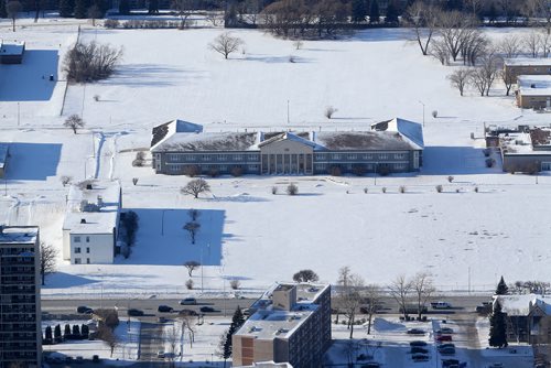 TREVOR HAGAN / WINNIPEG FREE PRESS
Aerial photographs of the Kapyong Barracks area located between River Heights and Tuxedo, Wednesday, December 27, 2017.