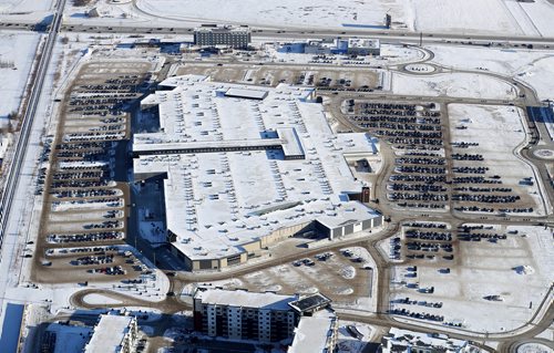 TREVOR HAGAN / WINNIPEG FREE PRESS
Aerial photographs of the IKEA area and Season of Tuxedo Mall, Wednesday, December 27, 2017.