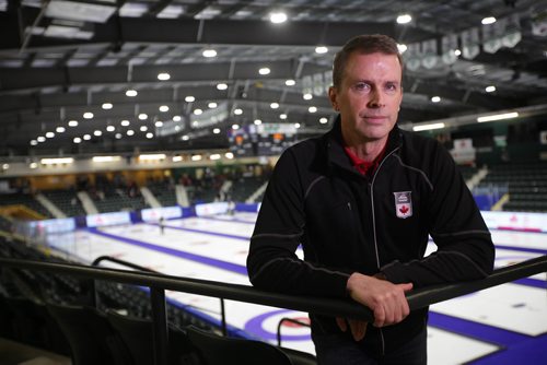 RUTH BONNEVILLE / WINNIPEG FREE PRESS

Sports
Portrait of  curler Jeff Stoughton for story on how he  had a large tumour removed from his chest - it was attached to his heart - in November.  Photo taken at Stride Arena in Portage.  
See story by Paul Wiecek 


Jan 03, 2018
