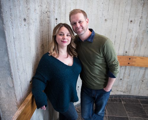 MIKE DEAL / WINNIPEG FREE PRESS
David Hein and Irene Sankoff,the creators of Come From Away, were in Winnipeg for the opening of the show at the Royal MTC which runs until February 3rd.
180105 - Friday, January 05, 2018.