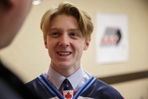 MIKE DEAL / WINNIPEG FREE PRESS
Brayden Foreman a player with the city midget Winnipeg Monarchs will be playing for the AAA All Star team during the upcoming AAA All Star Day on Saturday, January 13, 2018.
180111 - Thursday, January 11, 2018.