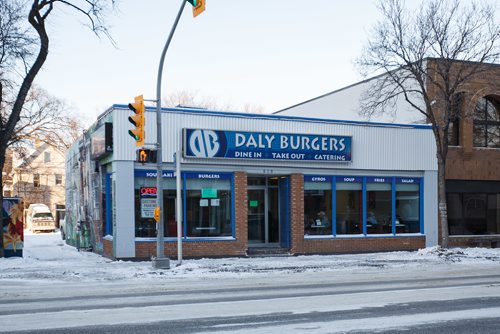 MIKE DEAL / WINNIPEG FREE PRESS
Daly Burgers owner Gus Vailas has been a restaurateur in Winnipeg for 30 years. Gus used to own Junior's on Henderson Hwy, the Burger Place on Portage Ave. and Gus and Tony's on Portage Ave, but last July, he returned to Daly Burgers with his son Tony - 11 years after he used to own the place, in the early 2000s. Gus had been leasing the space out for the last decade, but was disappointed with the state of the business, so bought it back, to return it to its glory-days.
180111 - Thursday, January 11, 2018.