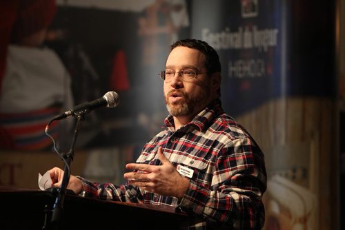 RUTH BONNEVILLE / WINNIPEG FREE PRESS

Photos of FESTIVAL DU VOYAGEUR"S President,  Simon Normandeau, at the launch of the 49th annual Festival du Voyageur at a news conference at Fort Gibraltar Tuesday.  
 
Sse Alex Paul story.  

Jan 16, 2018
