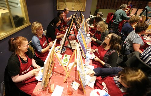 Urban Stable held its paint party fundraiser on Jan. 18, 2018 at Triple B's Bar and Billiards on Scurfield Boulevard. (See Social Page)