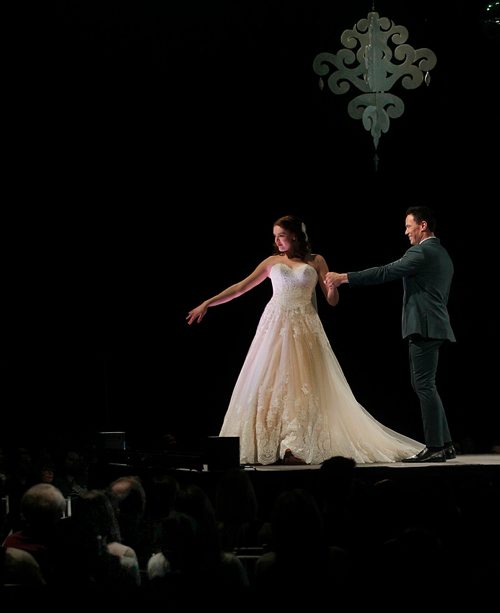 PHIL HOSSACK / Winnipeg Free Press -  Stand-Up.  Models parade the newest and finest wedding gown designs Saturday. The Wedding Show runs through Sunday at the RBC Convention Centre. -  January 20, 2018