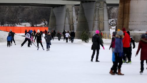 TREVOR HAGAN / WINNIPEG FREE PRESS
The River Trail at The Forks, Sunday, January 21, 2018.