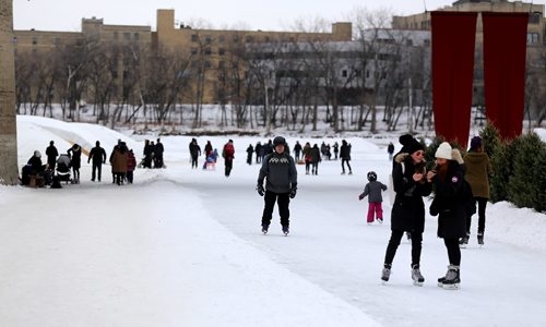 TREVOR HAGAN / WINNIPEG FREE PRESS
The River Trail at The Forks, Sunday, January 21, 2018.