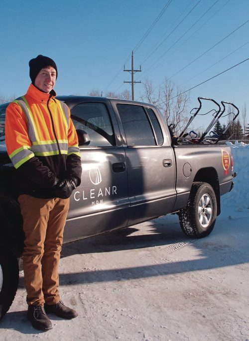 Canstar Community News Kristian Zoppa is the owner of Cleanr Mow & Snow, a lawn care and snow removal company. Founded in 2015, the Transcona based company new employs six people full time with plans for expansion. (SHELDON BIRNIE/CANSTAR/THE HERALD)