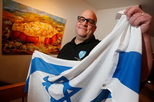 JOHN WOODS / WINNIPEG FREE PRESS
David Greaves is photographed in his Winnipeg home Monday, January 22, 2018.   Greaves will be be a support member of the Israel bobsled and skeleton team in the upcoming Olympics.