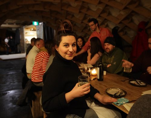RUTH BONNEVILLE / WINNIPEG FREE PRESS
ENTERTAINMENT FEATURE: RAW ALMOND
(annual pop-up restaurant located on the Red River at the Forks)
Subject: Jen and Erin are trying out RAW: Almond, Winnipeg's hottest culinary event, for a column Jen is writing for Saturday, as well as for an episode of Bury the Lede.
Photo of Jen Zoratti at one of two dining rooms with separate chefs preparing different dinnersl for each room. Jen and Erin Lebar will have their meal prepared by Christie Peters, the hollows, Saskatoon.
One of a large selection of photos of restaurant. including outside, dining rooms, kitchen, chefs at work and Jen.
See Jen Zoratti's column
Jan 24, 2018