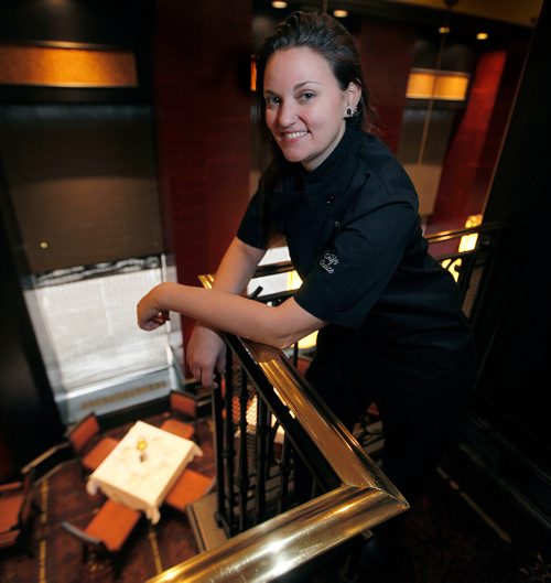 PHIL HOSSACK / Winnipeg Free Press -  Hys Steakhouse,  new executive chef, Jacqueline  (Jackie) Hildebrand poses in the dining room. See Jill Wilson's story. -  January 26, 2018