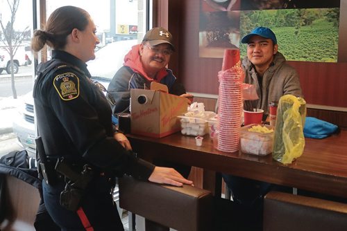 Canstar Community News Jan. 23, 2018 - The Winnipeg Police Service held a Coffee with a Cop event at the Tim Hortons located at 1385 McPhillips St. (LIGIA BRAIDOTTI/CANSTAR COMMUNITY NEWS/TIMES)