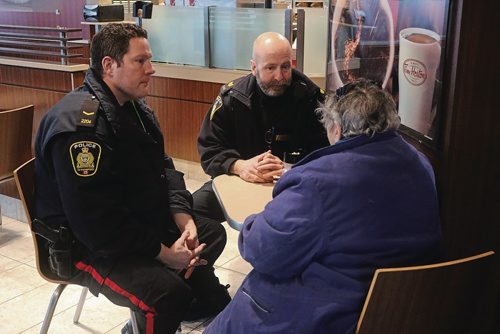 Canstar Community News Jan. 23, 2018 - The Winnipeg Police Service held a Coffee with a Cop event at the Tim Hortons located at 1385 McPhillips St. (LIGIA BRAIDOTTI/CANSTAR COMMUNITY NEWS/TIMES)