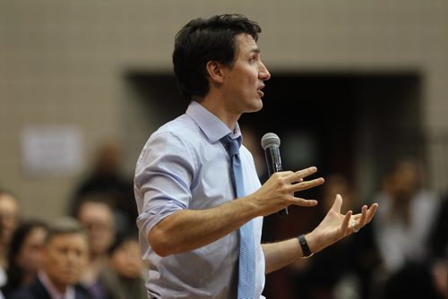 RUTH BONNEVILLE / WINNIPEG FREE PRESS

Prime Minister JUSTIN TRUDEAU  reacts to a question from the audience at  a town hall Q&A. held at the University of Manitoba, Investors Group Athletic Centre  Wednesday.

Jan 31, 2018
