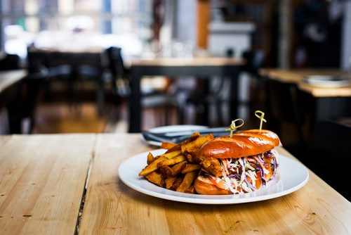 MIKAELA MACKENZIE / WINNIPEG FREE PRESS
A catfish po boy sandwich at Ward 1 restaurant on Osborne st. in Winnipeg, Manitoba on Tuesday, Feb. 6, 2018. 
180206 - Tuesday, February 06, 2018.