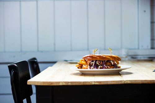 MIKAELA MACKENZIE / WINNIPEG FREE PRESS
A catfish po boy sandwich at Ward 1 restaurant on Osborne st. in Winnipeg, Manitoba on Tuesday, Feb. 6, 2018. 
180206 - Tuesday, February 06, 2018.