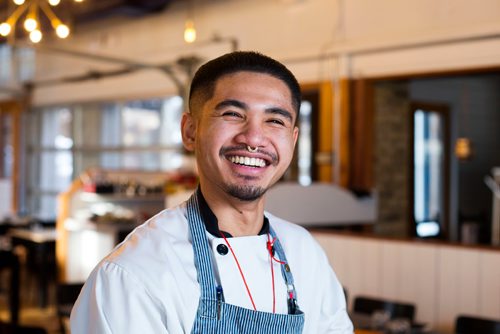 MIKAELA MACKENZIE / WINNIPEG FREE PRESS
Chef Lance Magnaye at Ward 1 restaurant on Osborne st. in Winnipeg, Manitoba on Tuesday, Feb. 6, 2018. 
180206 - Tuesday, February 06, 2018.