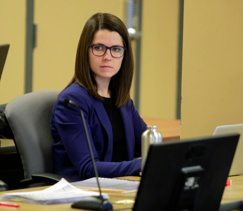 BORIS MINKEVICH / WINNIPEG FREE PRESS
Public Utilities Board hearings re Hydro rate hike. Closing Submissions Interveners: Consumers Coalition Katrine Dilay. NICK MARTIN STORY  Feb. 7, 2018
