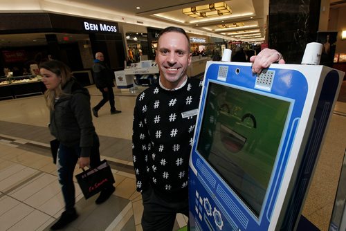 PHIL HOSSACK / Winnipeg Free Press -  Corey Quintaine, marketing manager for Kildonan Place and Grant Park Malls poses at Kildonan Place Friday afternoon. See story.  -  February 8, 2018
