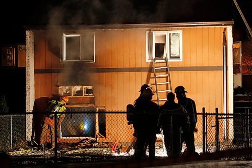 BORIS MINKEVICH / WINNIPEG FREE PRESS  081116 Fire scene at a townhouse complex at 1431Rothesay.