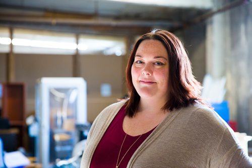 MIKAELA MACKENZIE / WINNIPEG FREE PRESS
Mother Earth Recycling centre manager Jessica Floresco poses for a portrait at the warehouse in Winnipeg, Manitoba on Monday, Feb. 12, 2018. The centre recycles things like electronics and mattresses, but also offers jobs and training to low income people to help get them on their feet.
180212 - Monday, February 12, 2018.