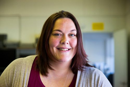 MIKAELA MACKENZIE / WINNIPEG FREE PRESS
Mother Earth Recycling centre manager Jessica Floresco poses for a portrait at the storefront in Winnipeg, Manitoba on Monday, Feb. 12, 2018. The centre recycles things like electronics and mattresses, but also offers jobs and training to low income people to help get them on their feet.
180212 - Monday, February 12, 2018.