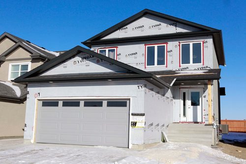 BORIS MINKEVICH / WINNIPEG FREE PRESS
NEW HOMES - 139 Castlebury Meadows Drive. Exterior not finished. TODD LEWYS STORY  Feb. 12, 2018