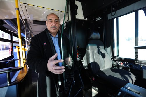 RUTH BONNEVILLE / WINNIPEG FREE 

PHOTOS OF Aleem Chaudhary, president of Amalgamated Transit Union, on a new bus with glass shield installed to protect drivers.  
Why: Story on transit safety, one year after driver Irvine Jubal Fraser was murdered on shift


Jessica Botelho-Urbanski

FEB 12,2018