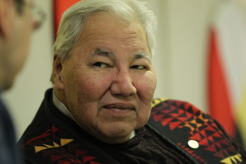 RUTH BONNEVILLE / WINNIPEG FREE
Photos of Senator Murray Sinclair, chair of TRC St. John¹s Cathedral where a community event was held Monday to unveil Concept plans to make Winnipeg home to a Healing Forest, as a living memorial to children lost to residential schools.
See Alex Paul story.
FEB 12, 2018
