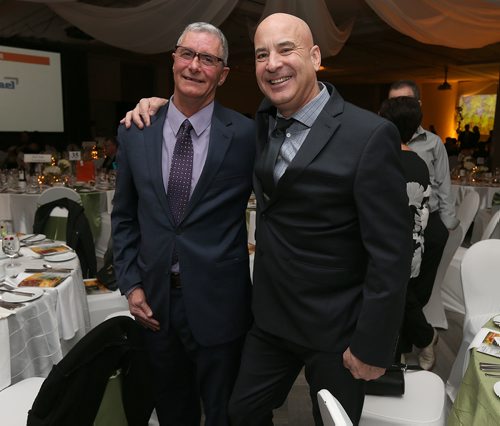 JASON HALSTEAD / WINNIPEG FREE PRESS

L-R: Gord Mark (Hardie Boyz Construction) and Brad Mason (from event sponsor DMS Industrial Construction) at the Alzheimer Society of Manitoba's Night in Tuscany gala at the RBC Convention Centre Winnipeg on Feb. 8, 2018. (See Social Page)