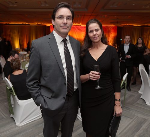 JASON HALSTEAD / WINNIPEG FREE PRESS

L-R: Dean Giles (Filmore Riley and Alzheimer Society of Manitoba board member) and Krisandra Giles at the Alzheimer Society of Manitoba's Night in Tuscany gala at the RBC Convention Centre Winnipeg on Feb. 8, 2018. (See Social Page)