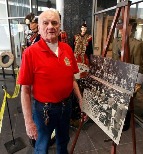 BORIS MINKEVICH / WINNIPEG FREE PRESS
The Winnipeg Police Museum at the new Police Headquarters. Jack Templeman poses for a photo in the museum. BILL REDEKOP STORY Feb. 13, 2018