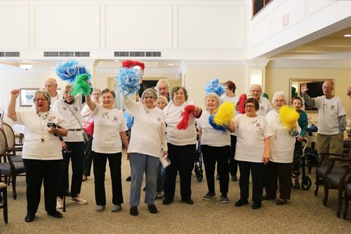 Canstar Community News Feb. 7, 2018 - Seniors at River Ridget Retirement Residence participate in the All Seniors Care 2018 Seniors Games. (LIGIA BRAIDOTTI/CANSTAR/TIMES)