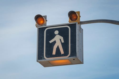 MIKE DEAL / WINNIPEG FREE PRESS
The crosswalk at Notre Dame Ave and Downing Street.
180215 - Thursday, February 15, 2018.