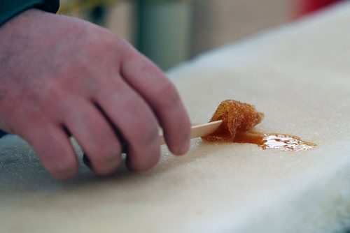 JOHN WOODS / WINNIPEG FREE PRESS
Taffy rolling at the Festival du Voyageur in Winnipeg Sunday, February 18, 2017.