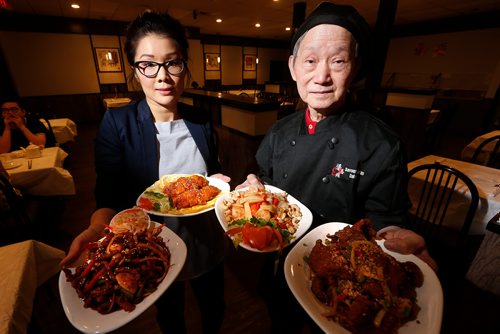 JOHN WOODS / WINNIPEG FREE PRESS
General manager Nikki Nhan-Wong and head chef Tin Chiung at Savoury Asian Cuisine in Winnipeg Sunday, February 18, 2017.