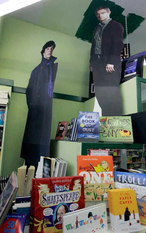 BORIS MINKEVICH / WINNIPEG FREE PRESS
Whodunit Mystery Book Store at 165 Lilac Street. Some cut-outs of mystery characters in the store. DAVE SANDERSON STORY. Feb. 22, 2018