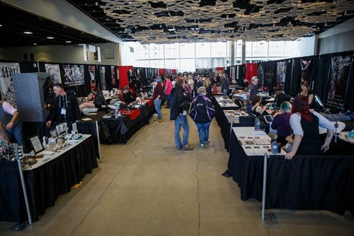 MIKE DEAL / WINNIPEG FREE PRESS
The Winnipeg Tattoo Show at the convention centre Saturday.
180224 - Saturday, February 24, 2018.