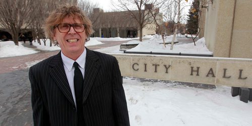 BORIS MINKEVICH / WINNIPEG FREE PRESS
Doug Wilson, potential Winnipeg mayoral candidate and former mayor of Morden, is photographed at Winnipeg city hall. ALDO SANTIN STORY. Feb. 26, 2018