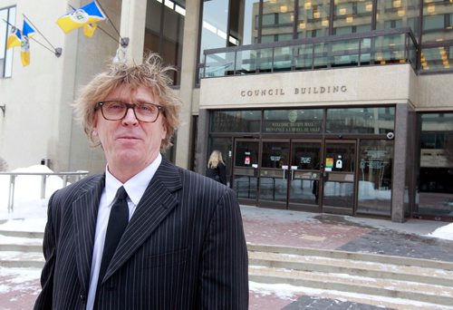 BORIS MINKEVICH / WINNIPEG FREE PRESS
Doug Wilson, potential Winnipeg mayoral candidate and former mayor of Morden, is photographed at Winnipeg city hall. ALDO SANTIN STORY. Feb. 26, 2018