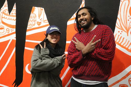 Canstar Community News Feb. 13, 2018 - Dana Lanca and Osani Balkaran participated in the Studio 393 live streaming podcast at the Graffiti Gallery. (LIGIA BRAIDOTTI/CANSTAR/TIMES)