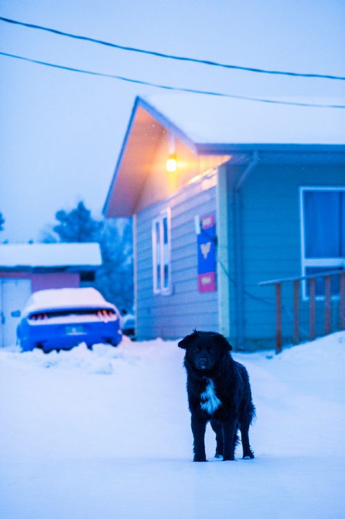 MIKAELA MACKENZIE / WINNIPEG FREE PRESS
Early morning on the Chemawawin First Nation Reserve, Manitoba on Sunday, Feb. 25, 2018. 
180225 - Sunday, February 25, 2018.