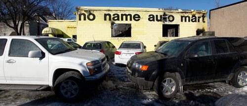 PHIL HOSSACK / WINNIPEG FREE PRESS - Aftermath of an overnight fire at "No Name Auto", see story.   - February 28, 2018