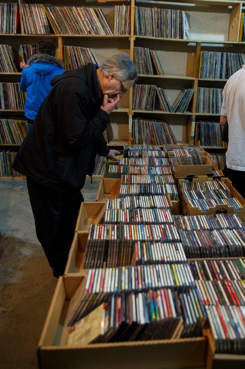 MIKE DEAL / WINNIPEG FREE PRESS
The Manitoba Chamber Orchestra's Vinyl Vault in the basement of the Power Building on Portage Ave. where volunteers open the doors once a month, and record collectors pour in, looking for treasures among the 7,000 or so titles on the shelves. The money from the sales of the records goes towards funding the Manitoba Chamber Orchestra and it's community outreach programs.
180224 - Saturday, February 24, 2018.