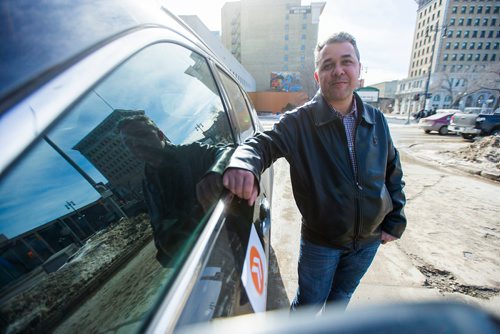 MIKAELA MACKENZIE / WINNIPEG FREE 
TappCar driver Ricardo Goncalves poses for a portrait on his first day driving for the company in Winnipeg, Manitoba on Friday, March 2, 2018.
180302 - Friday, March 02, 2018.