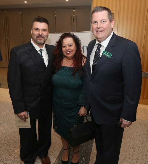 JASON HALSTEAD / WINNIPEG FREE PRESS

L-R: Luis Soares, Lucy Soares and Jonathon Lyon (HSC Foundation president and CEO) at the Health Sciences Centre Foundation's Savour Italy fundraiser on Feb. 24, 2018 at the RBC Convention Centre Winnipeg. (See Social Page)